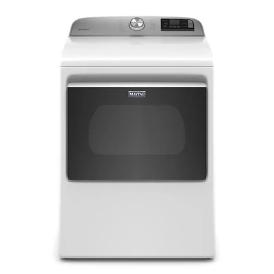 Maytag SMART Capable 7.4-cu ft Smart Electric Dryer (White)