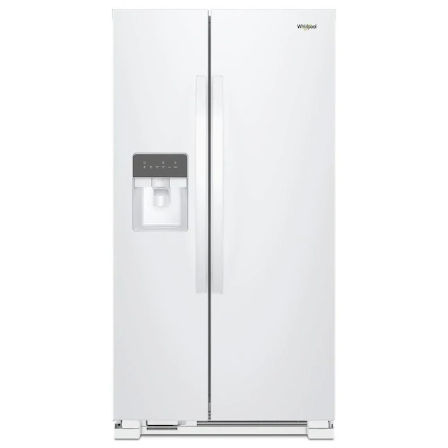Whirlpool 24.6-cu ft Side-by-Side Refrigerator with Ice Maker (White)