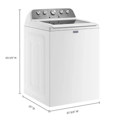 Maytag 4.8-cu ft High Efficiency Impeller Top-Load Washer (White)