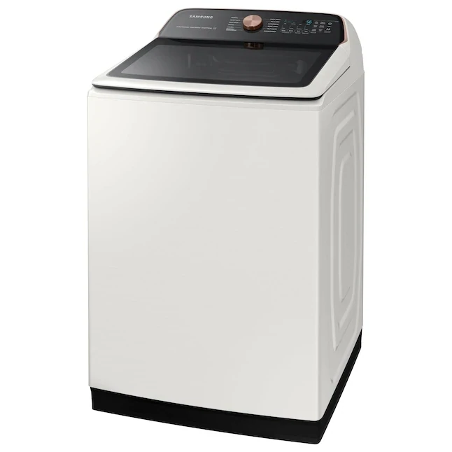 Samsung 5.5-cu ft High Efficiency Impeller Smart Top-Load Washer (Ivory) ENERGY STAR