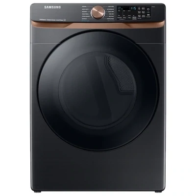 Samsung 7.5-cu ft Stackable Steam Cycle Smart Electric Dryer (Brushed Black) ENERGY STAR
