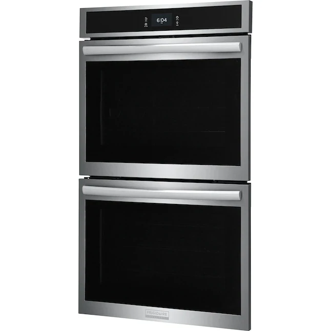 Frigidaire Gallery 30-in Double Electric Wall Oven with Air Fry Single-fan European Element and Self-cleaning (Fingerprint Resistant Stainless Steel)