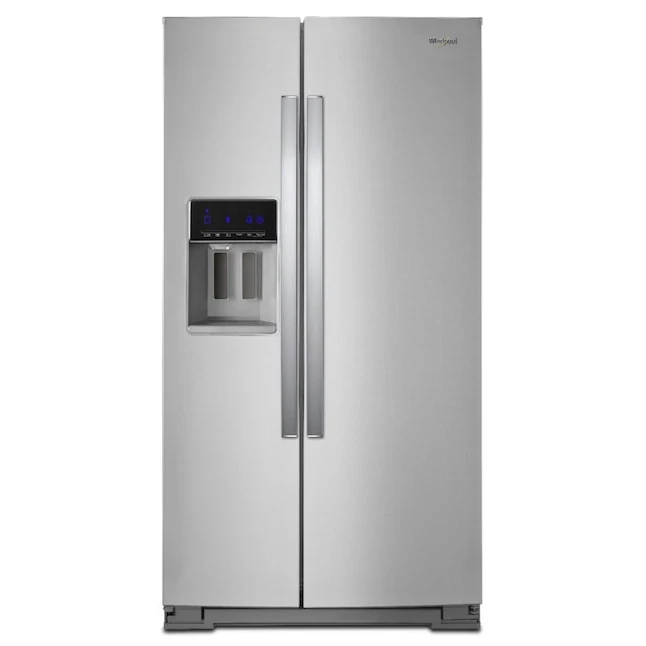 Whirlpool 28.4-cu ft Side-by-Side Refrigerator with Ice Maker (Fingerprint Resistant Stainless Steel)