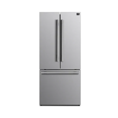 FORNO Moena 19.2-cu ft 4-Door French Door Refrigerator with Ice Maker (Stainless Steel)