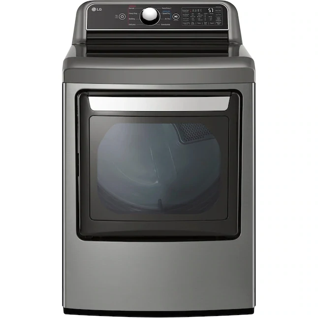 LG Easy Load 7.3-cu ft Smart Electric Dryer (Graphite Steel) ENERGY STAR