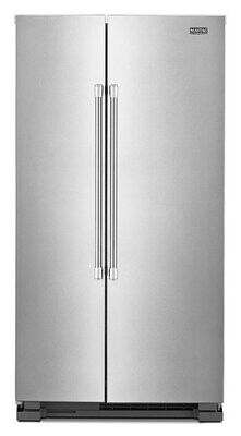 Maytag 24.9-cu ft Side-by-Side Refrigerator (Fingerprint Resistant Stainless Steel)