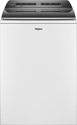 Whirlpool Smart Capable w/Load and Go 5.3-cu ft High Efficiency Impeller and Agitator Smart Top-Load Washer (White) ENERGY STAR