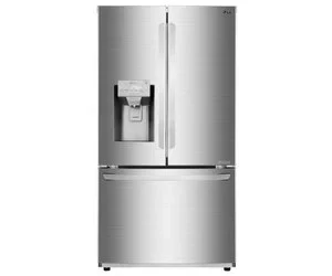 LG Counter-depth MAX 25.5-cu ft Smart French Door Refrigerator with Dual Ice Maker, Water and Ice Dispenser (Fingerprint Resistant)