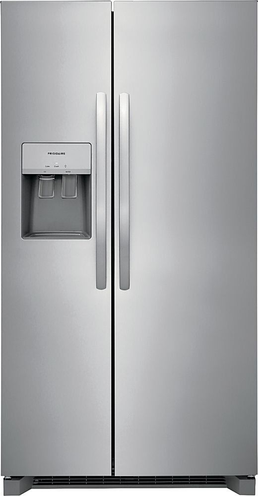Frigidaire 25.6-cu ft Side-by-Side Refrigerator with Ice Maker, Water and Ice Dispenser (Stainless Steel) ENERGY STAR