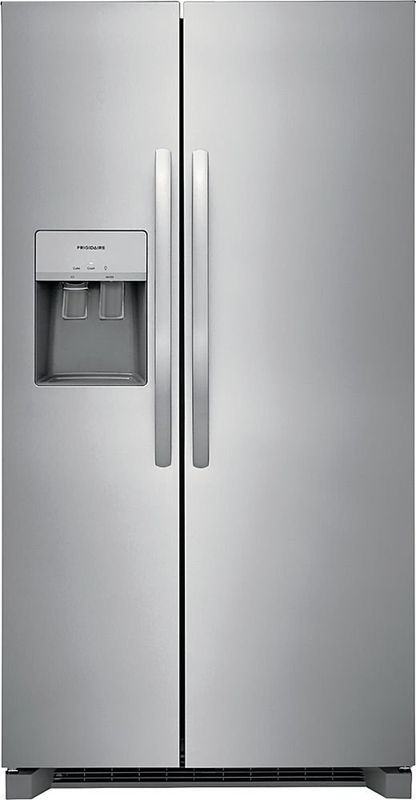 Frigidaire 25.6-cu ft Side-by-Side Refrigerator with Ice Maker, Water and Ice Dispenser (Stainless Steel) ENERGY STAR