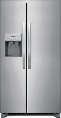Frigidaire 25.6-cu ft Side-by-Side Refrigerator with Ice Maker, Water and Ice Dispenser (Stainless Steel) ENERGY STAR