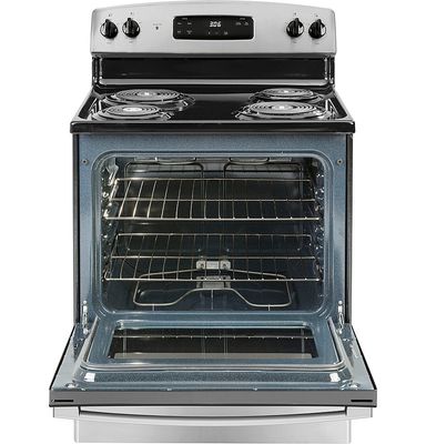 GE - 5.0 Cu. Ft. Freestanding Electric Range - Stainless Steel