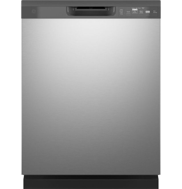 GE® ENERGY STAR® Dishwasher with Front Controls Stainless Steel