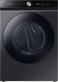 Samsung 7.6-cu ft Stackable Steam Cycle Vented Smart Electric Dryer (Brushed Black) ENERGY STAR