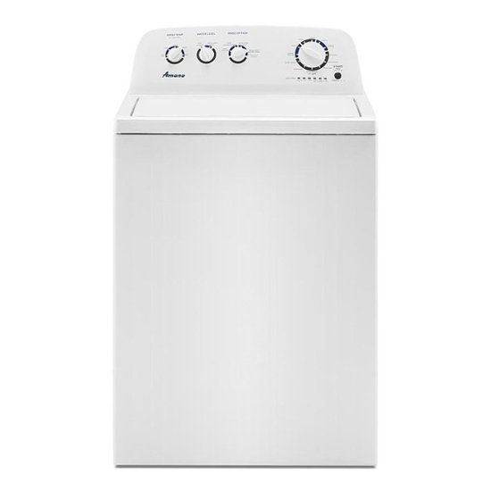 Amana - 3.8 Cu. Ft. High-Efficiency Top Load Washer with High-Efficiency Agitator - White
