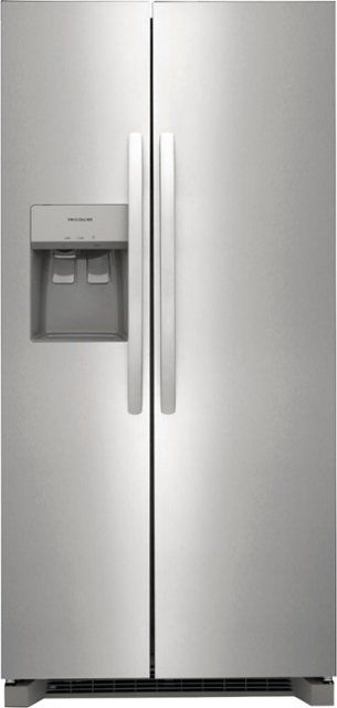 Frigidaire 22.3-cu ft Side-by-Side Refrigerator with Ice Maker, Water and Ice Dispenser (Stainless Steel) ENERGY STAR