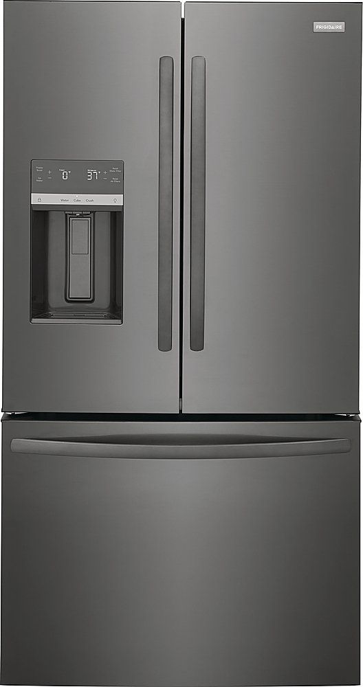 Frigidaire 27.8-cu ft French Door Refrigerator with Ice Maker, Water and Ice Dispenser (Black Stainless Steel) ENERGY STAR