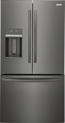 Frigidaire 27.8-cu ft French Door Refrigerator with Ice Maker, Water and Ice Dispenser (Black Stainless Steel) ENERGY STAR