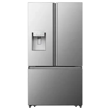 Hisense Pure Flat 25.4-cu ft French Door Refrigerator with Dual Ice Maker, Water and Ice Dispenser (Fingerprint Resistant Stainless Steel) ENERGY STAR