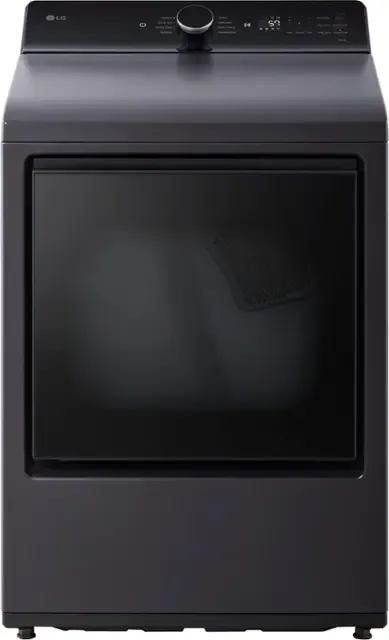 LG 7.3-cu ft Vented Smart Electric Dryer (Matte Black) ENERGY STAR