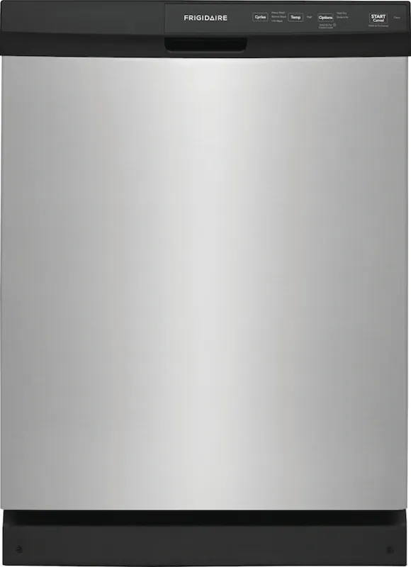 Frigidaire 24-in Front Control Built-In Dishwasher (Stainless Steel) ENERGY STAR, 55-dBA Standard Sound Level