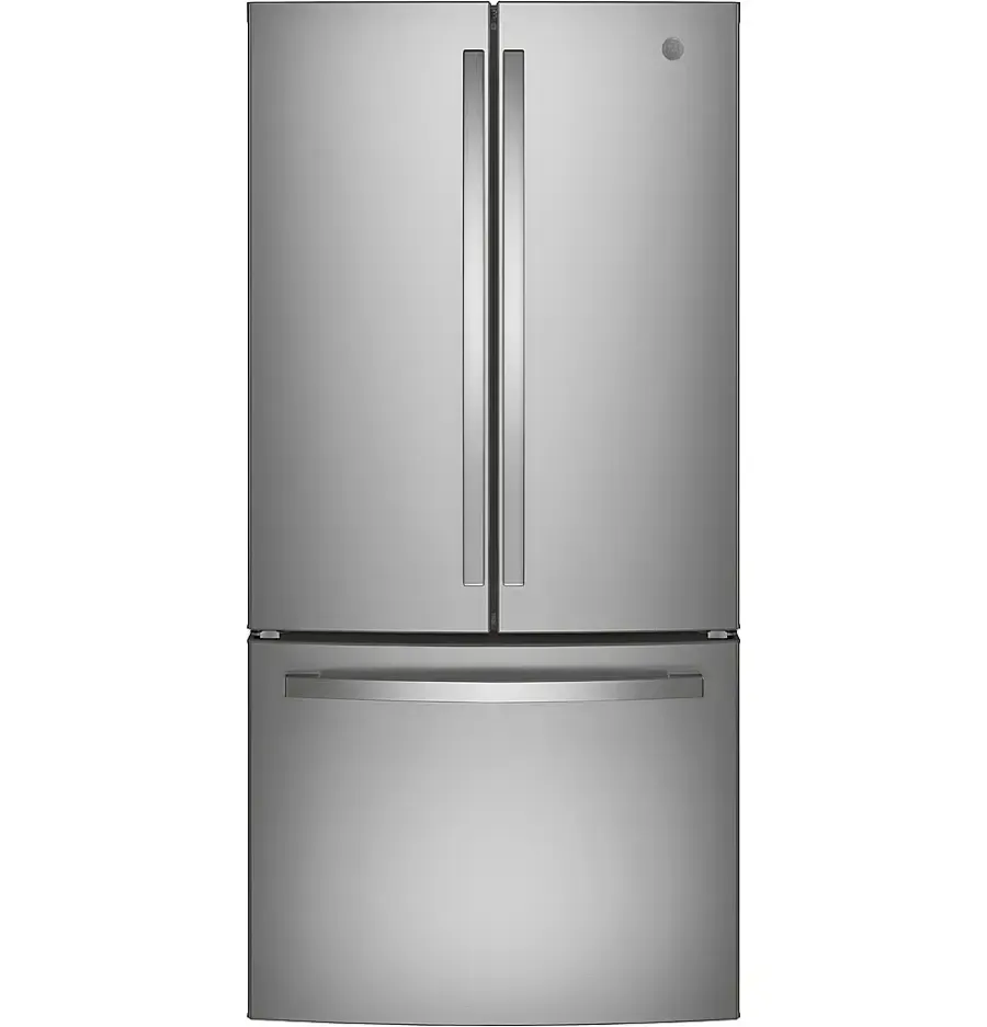 GE Standard-Depth 24.8-cu ft 3 -Door French Door Refrigerator with Ice Maker with Water Dispenser ( Stainless Steel ) ENERGY STAR Certified