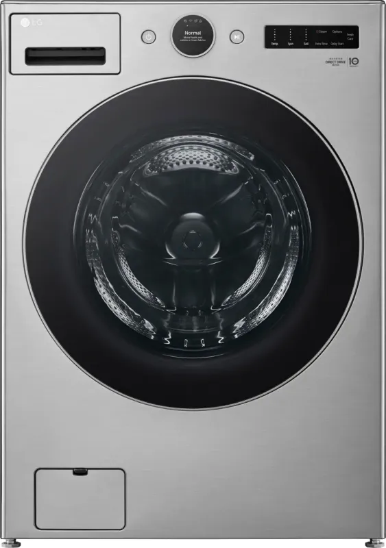 LG TurboWash 360 4.5-cu ft High Efficiency Stackable Steam Cycle Smart Front-Load Washer ( Graphite Steel ) ENERGY STAR