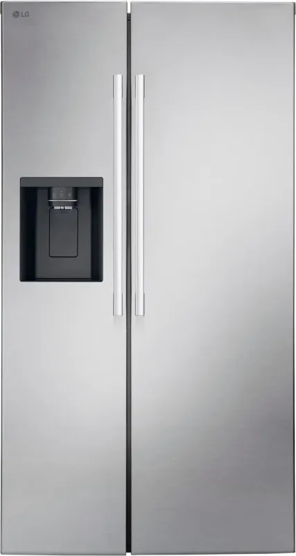 LG 26.6-cu ft Side-by-Side Refrigerator Smart Compatible with Ice Maker ,Water and Ice Dispenser ( PrintProof Stainless Steel ) ENERGY STAR Certified LG 26.6-cu ft Side-by-Side Refrigerator Smart Compatible with Ice Maker ,Water and Ice Dispenser ( PrintProof Stainless Steel ) ENERGY STAR Certified