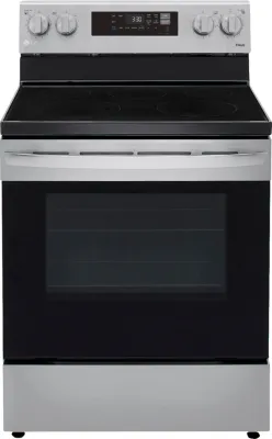 LG 30-in Glass Top 5 burners 6.3-cu ft Freestanding Electric Range ( Stainless Steel )