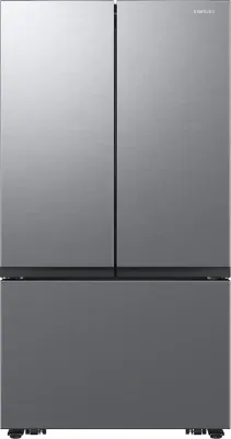 Samsung Counter-Depth Mega Capacity 27-cu ft 3 -Door 36-in Wide Smart Compatible French Door Refrigerator with Dual Ice Maker ( Fingerprint Resistant Stainless Steel ) ENERGY STAR Certified