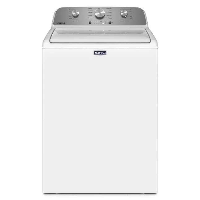 Maytag Deep Fill 4.5-cu ft High Efficiency Agitator Top-Load Washer (White)