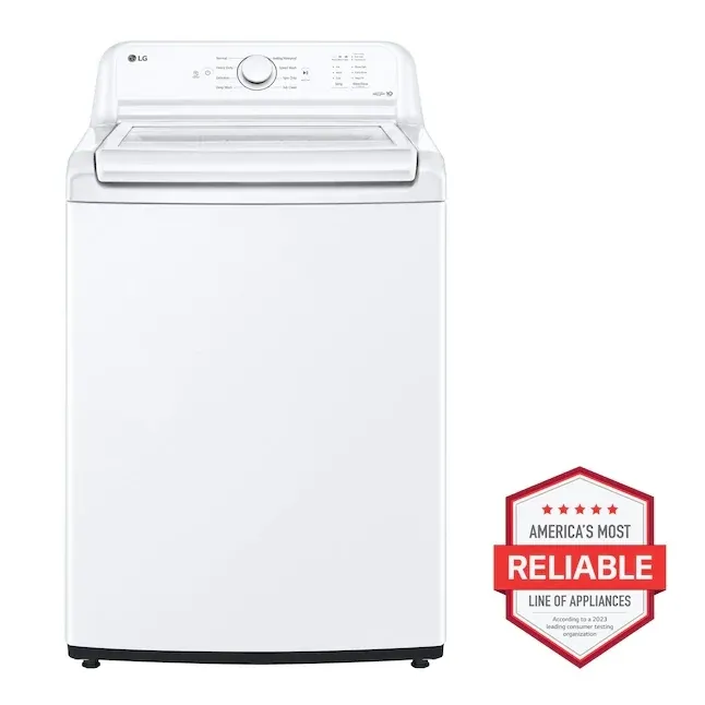 LG 4.1-cu ft Agitator Top-Load Washer (White)
