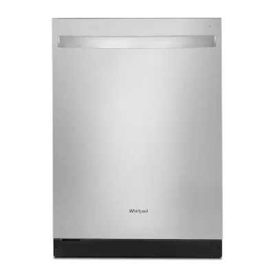 Whirlpool Top Control 24-in Built-In Dishwasher W/3rd Rack (Fingerprint Resistant Stainless Steel), 51-Dba