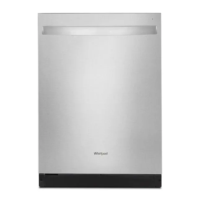 Whirlpool Top Control 24-in Built-In Dishwasher W/3rd Rack (Fingerprint Resistant Stainless Steel), 51-Dba