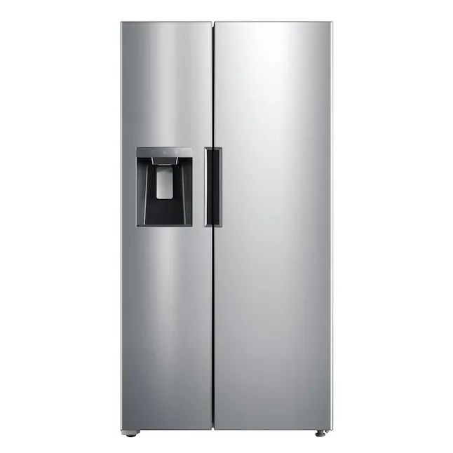 Midea 26.3-cu ft Side-by-Side Refrigerator with Ice Maker (Stainless Steel) Midea 26.3-cu ft Side-by-Side Refrigerator with Ice Maker (Stainless Steel)