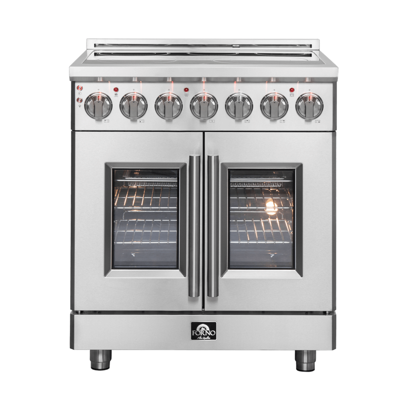 FORNO Massimo 30″ Freestanding French Door Electric Range