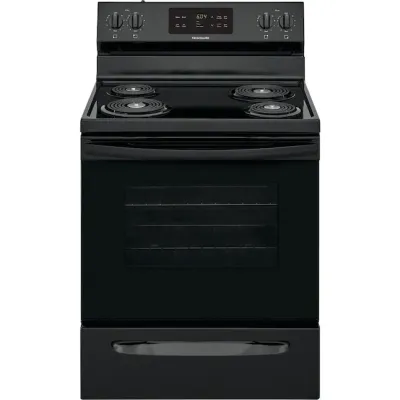 Frigidaire 30-in 4 Elements 5.3-cu ft Self-Cleaning Freestanding Electric Range (Black)