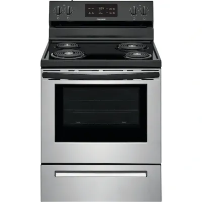 Frigidaire 30-in 4 Elements 5.3-cu ft Self-Cleaning Freestanding Electric Range (Stainless Steel) Frigidaire 30-in 4 Elements 5.3-cu ft Self-Cleaning Freestanding Electric Range (Stainless Steel)