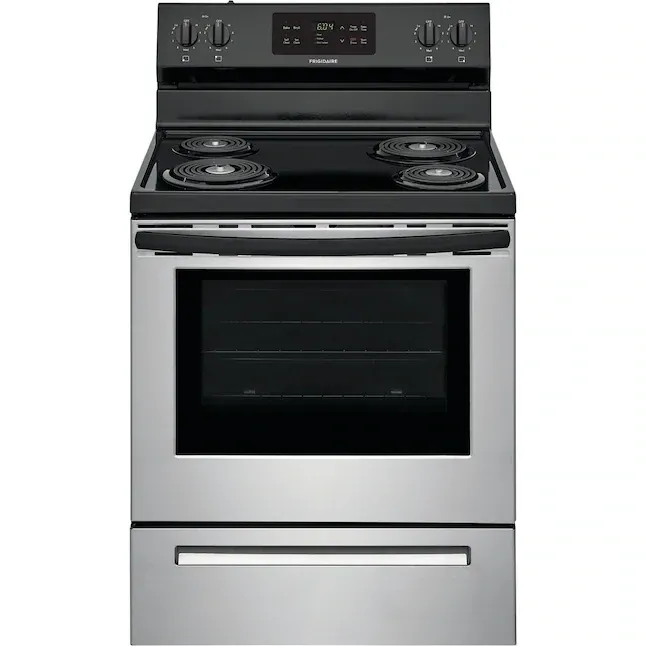 Frigidaire 30-in 4 Elements 5.3-cu ft Self-Cleaning Freestanding Electric Range (Stainless Steel) Frigidaire 30-in 4 Elements 5.3-cu ft Self-Cleaning Freestanding Electric Range (Stainless Steel)