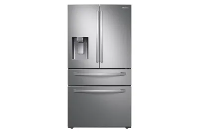 Samsung 22.6-cu ft 4-Door Counter-depth Smart French Door Refrigerator with Ice Maker (Fingerprint Resistant Stainless Steel) ENERGY STAR Samsung 22.6-cu ft 4-Door Counter-depth Smart French Door Refrigerator with Ice Maker (Fingerprint Resistant Stainless Steel) ENERGY STAR
