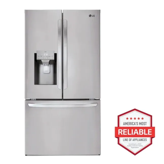 LG 27.7-cu ft Smart French Door Refrigerator with Ice Maker (Fingerprint Resistant) ENERGY STAR LG 27.7-cu ft Smart French Door Refrigerator with Ice Maker (Fingerprint Resistant) ENERGY STAR