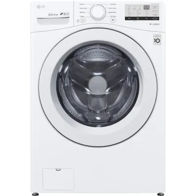 LG - 4.5 Cu. Ft. High Efficiency Stackable Front-Load Washer with 6Motion Technology - White LG - 4.5 Cu. Ft. High Efficiency Stackable Front-Load Washer with 6Motion Technology - White