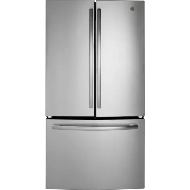 GE 27-cu ft French Door Refrigerator with Ice Maker (Fingerprint-resistant Stainless Steel) ENERGY STAR GE 27-cu ft French Door Refrigerator with Ice Maker (Fingerprint-resistant Stainless Steel) ENERGY STAR