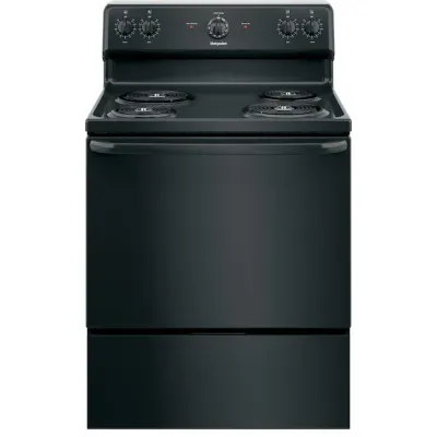 Hotpoint 30-in 4 Elements 5-cu ft Freestanding Electric Range (Black)
