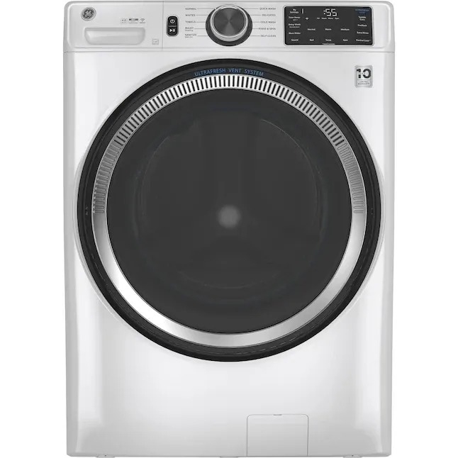 GE Ultra Fresh Vent System 4.8-cu ft Stackable Front-Load Washer (White) ENERGY STAR GE Ultra Fresh Vent System 4.8-cu ft Stackable Front-Load Washer (White) ENERGY STAR