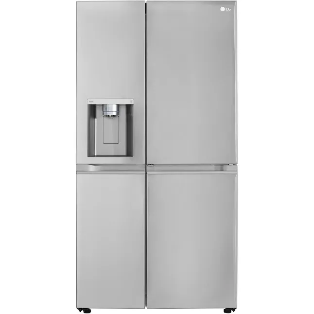 LG Craft Ice 27.1-cu ft Smart Side-by-Side Refrigerator with Dual Ice Maker (Printproof Stainless Steel) ENERGY STAR LG Craft Ice 27.1-cu ft Smart Side-by-Side Refrigerator with Dual Ice Maker (Printproof Stainless Steel) ENERGY STAR
