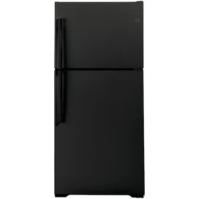 GE® 19.2 Cu. Ft. Top-Freezer Refrigerator Black GE® 19.2 Cu. Ft. Top-Freezer Refrigerator Black