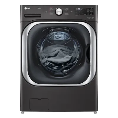 LG Turbo Wash 5.2-cu ft High-Efficiency Stackable Steam Cycle-Smart Front-Load Washer (Black Steel) ENERGY STAR LG Turbo Wash 5.2-cu ft High-Efficiency Stackable Steam Cycle-Smart Front-Load Washer (Black Steel) ENERGY STAR