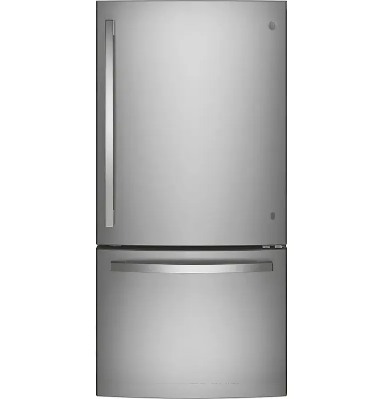 GE 24.9-Cu. Feet Standard-Depth Bottom-Freezer Refrigerator with Ice Maker ( Stainless steel ) ENERGY STAR Certified