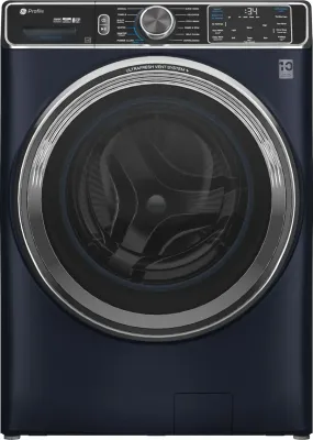 GE Profile UltraFresh Vent System 5.3-cu ft High Efficiency Stackable Steam Cycle Smart Front-Load Washer ( Sapphire Blue ) ENERGY STAR